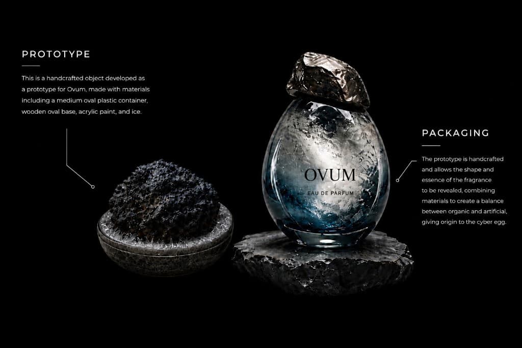 Ovum with prototype and packaging annotations
